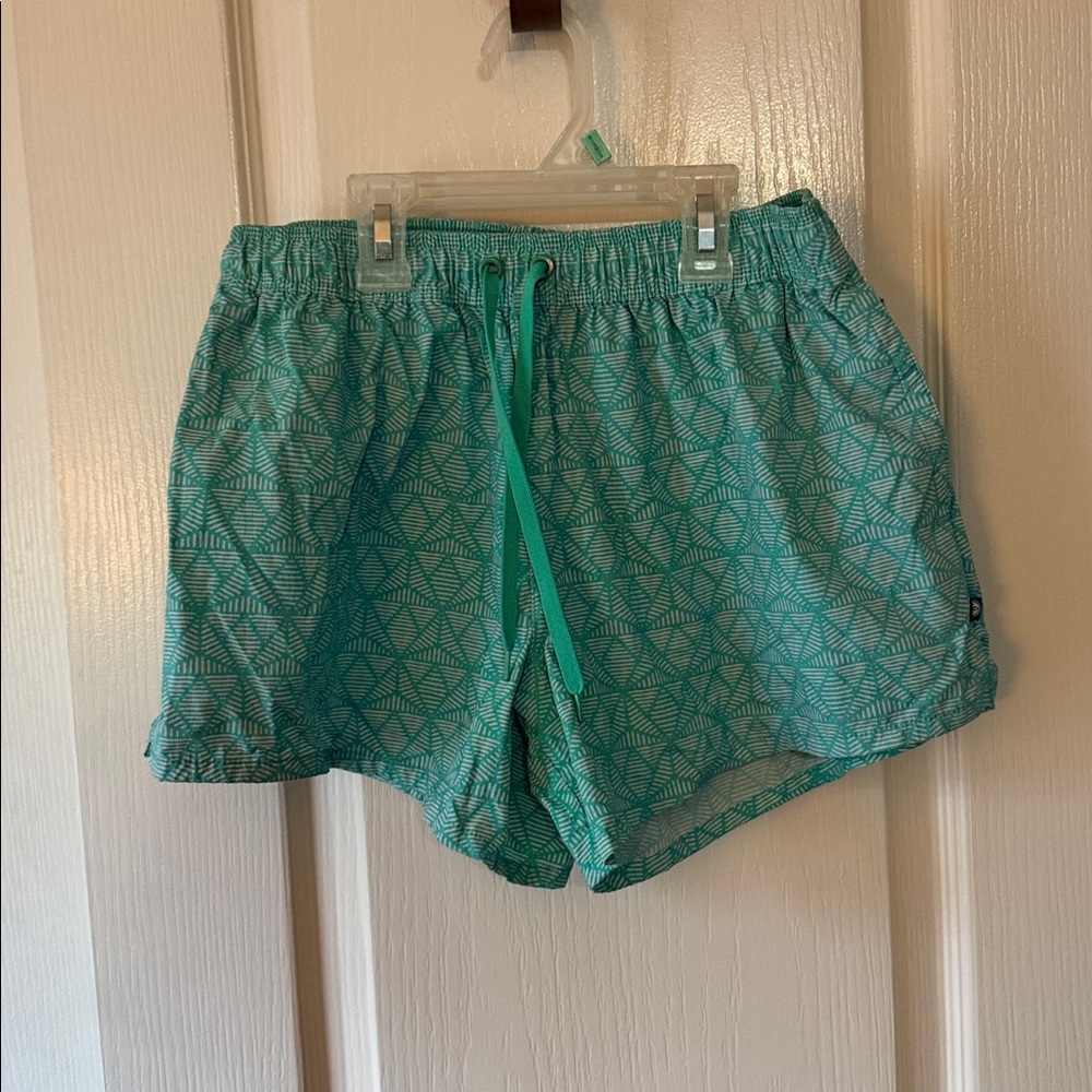 Lauren James Teal and White Shorts